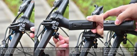 Wuben B2 Đèn pin xe đạp