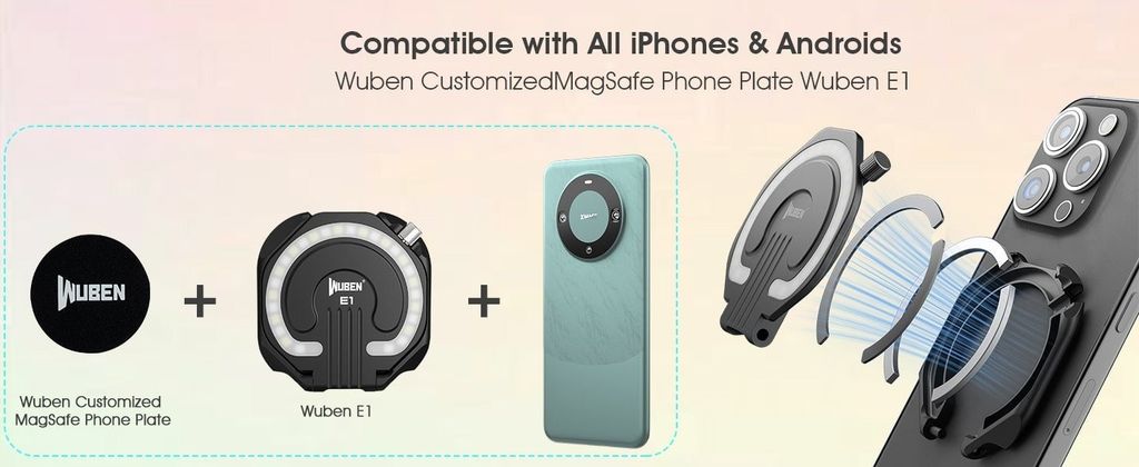 Wuben E1 Đèn pin selfie cho điện thoại