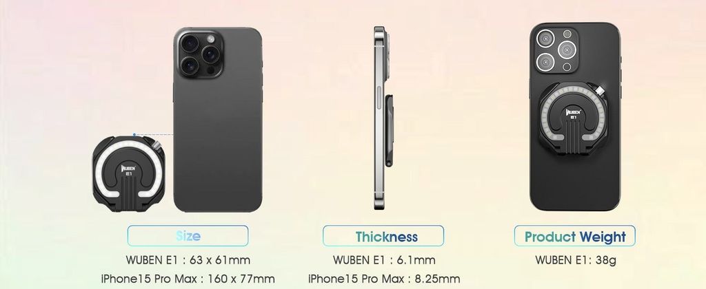 Wuben E1 Đèn pin selfie cho điện thoại