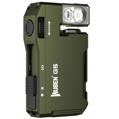 Wuben G5 đèn pin EDC móc khóa xoay đầu đa năng