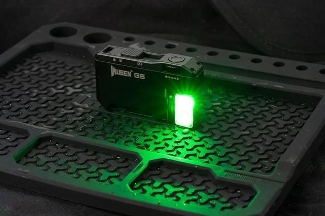 Wuben G5 đèn pin móc khóa xoay đầu đa năng