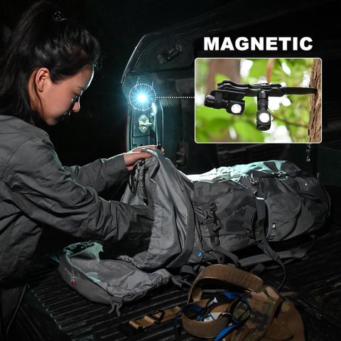 Wuben H5 Đèn đeo trán đa năng pin sạc 14500 thay được