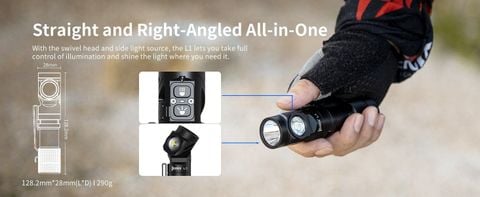 Wuben L1 đèn pin 2 kênh sáng đa năng