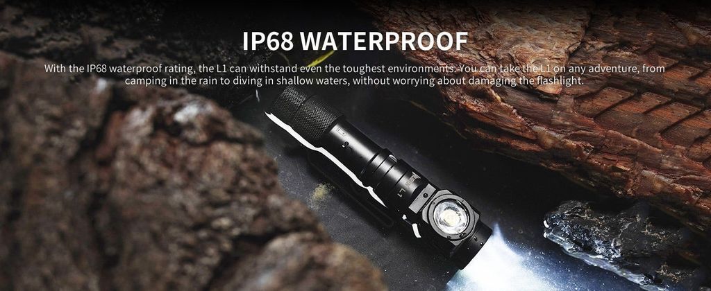 Wuben L1 đèn pin 2 kênh sáng đa năng