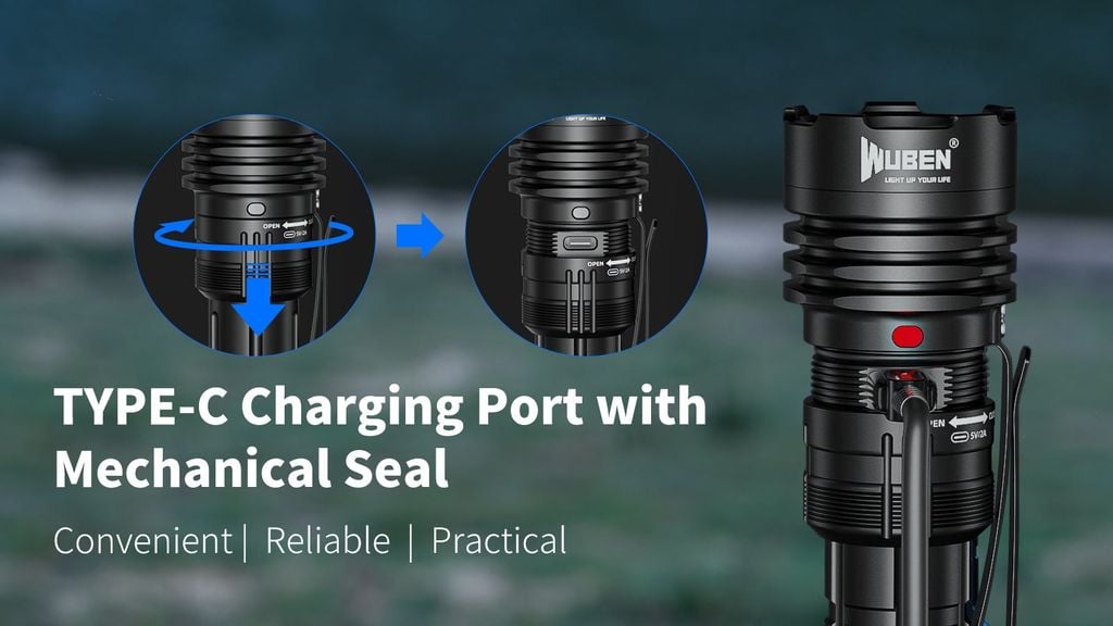 Wuben T1 Đèn pin Tactical tác chiến chuyên dụng