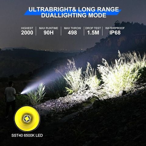 Wuben T1 Đèn pin Tactical tác chiến chuyên dụng