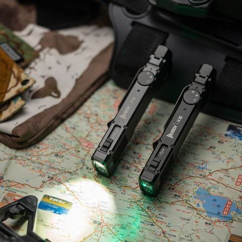 Wuben X5 đèn pin EDC 1300 Lumens + Laser + UV đa năng