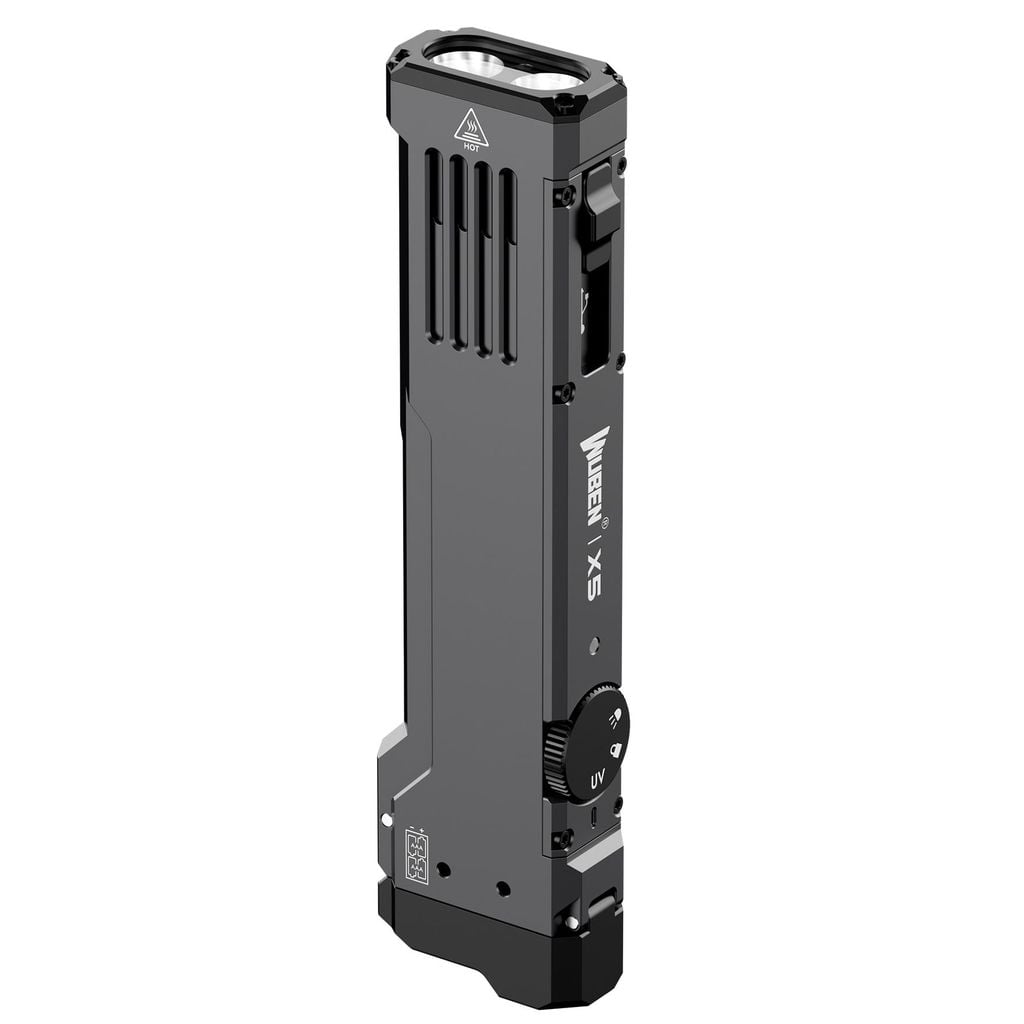 Wuben X5 đèn pin EDC 1300 Lumens + Laser + UV đa năng