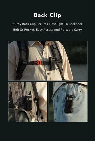 Wuben X2Pro+ Đèn pin EDC đa năng 1500Lumens 2 pin 14500 tháo rời
