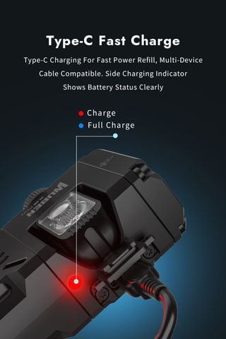 Wuben X2Pro+ Đèn pin EDC đa năng 1500Lumens 2 pin 14500 tháo rời