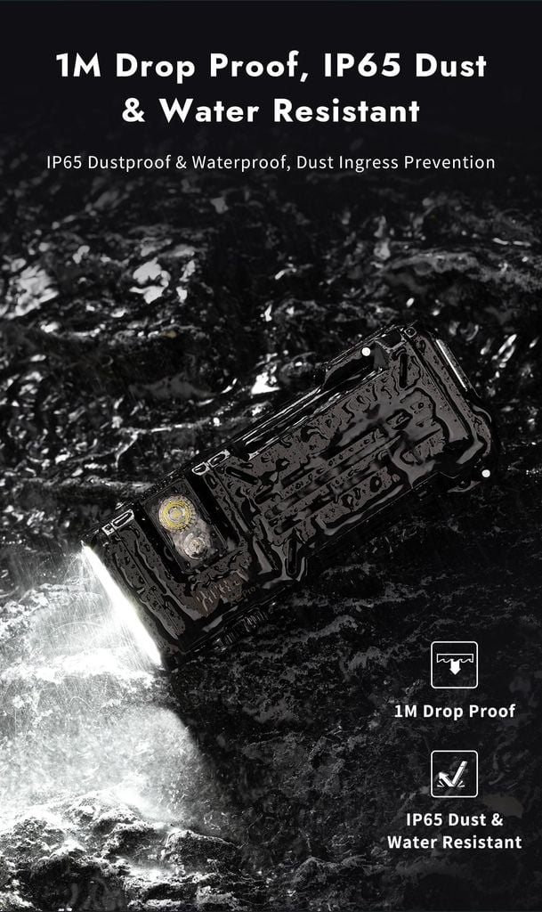 Wuben X2Pro+ Đèn pin EDC đa năng 1500Lumens 2 pin 14500 tháo rời