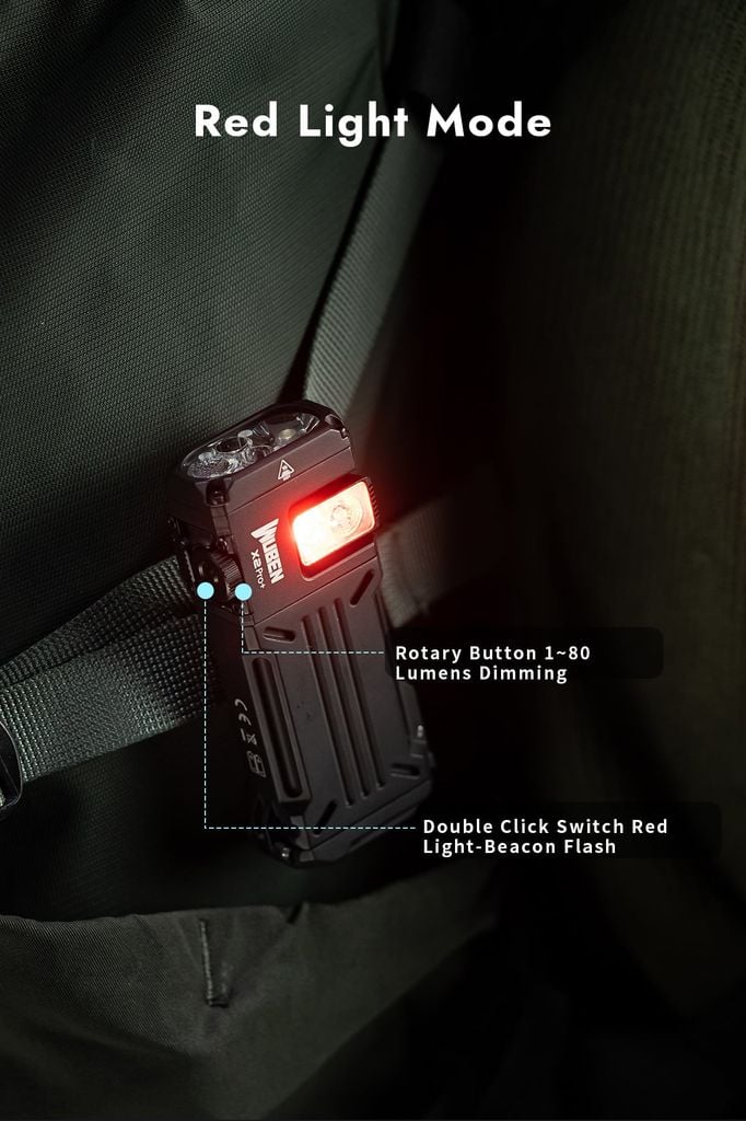 Wuben X2Pro+ Đèn pin EDC đa năng 1500Lumens 2 pin 14500 tháo rời