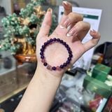 Vòng Tay Thạch Anh Tím Mix Thạch Anh Dâu Tây Hồng – ảnh 4