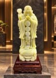 Tượng Phật Di Lặc Chúc Phúc Ngọc Onyx Xanh 60cm – ảnh 1