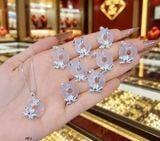 Mặt Đồng Điếu Bạch Nguyệt Quang Bọc Bạc Liên Hoa – ảnh 1