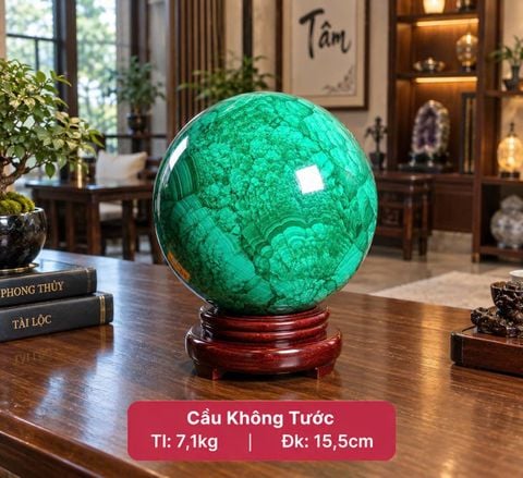 Quả Cầu Đá Khổng Tước Tự Nhiên Trọng Lượng 7.1kg