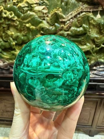 Quả Cầu Khổng Tước Malachite 0.81kg