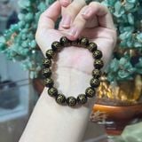 Vòng Tay Đá Onyx Đen Chạm Kim Tiền – ảnh 2