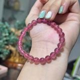 Vòng Tay Thạch Anh Dâu Tây Hồng 7.8mm – ảnh 3