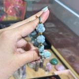 Vòng Tay Dây Cáp Mix Charm Hồ Ly Cỏ 4 Lá Ngũ Điếu Phỉ Thúy Hoa Bay – ảnh 5