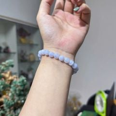 Vòng Tay Mã Não Vân Ngọc Xanh Dương 8.2mm