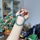 Vòng Tay Cẩm Thạch Phỉ Thúy Lam Ngọc Hạt Bánh Xe – ảnh 1