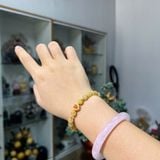 Vòng Tay Thạch Anh Tóc Vàng Mix Charm Đá Cam S925 – ảnh 3