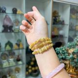 Vòng Tay Thạch Anh Tóc Vàng Cuốn 3 Mix Ngũ Điếu Hồ Ly Bi Tròn – ảnh 3