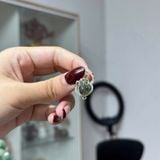 Mặt Dây Chuyền Hồ Ly Thạch Anh Tóc Xanh Bọc Bạc – ảnh 1