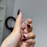 Nhẫn Mã Não Hồng Tự Nhiên Nguyên Khối Bản Trơn – ảnh 1