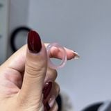Nhẫn Mã Não Hồng Tự Nhiên Nguyên Khối Bản Trơn – ảnh 3