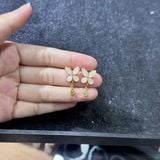Bông Tai Hồ Điệp Bạch Ngọc Mix Ngọc Bích Bạc 925 – ảnh 2