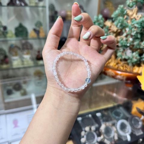 Vòng Tay Moonstone Mix Aquamarine Tự Nhiên