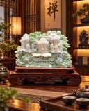 Tác Phẩm Diện Phật Quan Âm Ngọc Serpentine 28x38x9cm – ảnh 1