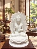 Tượng Hư Không Tạng Bồ Tát Hán Bạch Ngọc – ảnh 1