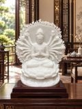 Tượng Phật Thiên Thủ Thiên Nhãn Hán Bạch Ngọc – ảnh 1