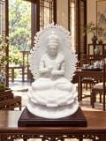 Tượng Phật Đại Nhật Như Lai Hán Bạch Ngọc – ảnh 1