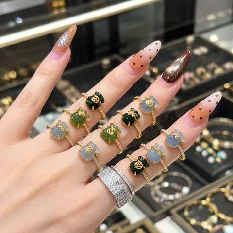 Nhẫn Túi Tiền Nhỏ Bọc Vàng 10K