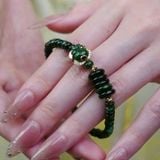 Vòng Ngọc Phỉ Thúy Sơn Thủy Jadeite A Mix Ngũ Điếu Và Túi Tiền Bọc Vàng – ảnh 1