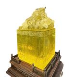  Ấn Rồng Thạch Anh Vàng 20cm 