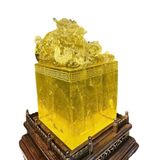  Ấn Rồng Thạch Anh Vàng 20cm 