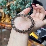 Vòng Tay Thạch Anh Tóc Đen Hạt Trong – ảnh 2