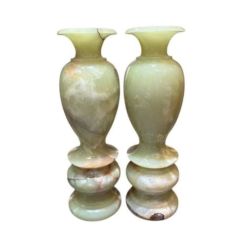  Cặp Lục Bình Phú Quý Ngọc Onyx Xanh 