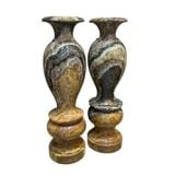  Cặp Lục Bình Vân Thổ Cẩm Ngọc Onyx 