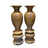  Cặp Lục Bình Vân Thổ Cẩm Phú Quý Ngọc Onyx 