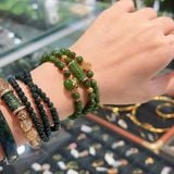  Chuỗi Ngọc Bích Mix Charm Vàng 