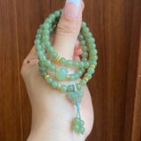  Chuỗi Ngọc Hoà Điền Mix Lu Thống và Hồ Điệp Charm Titan 