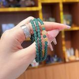  Chuỗi Vòng Lam Ngọc VIP Mix Charm Vàng 10K 