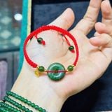  Dây Tết Kiểu Ngũ Điếu Đá Ngọc Mix Charm Bạc Mạ Vàng 