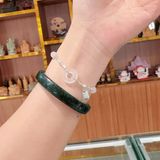  Lắc Tay Bạc Mix Đồng Điếu Hippi Lam Ngọc & Mã Não 